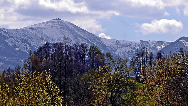 horský terén v Krkonoších